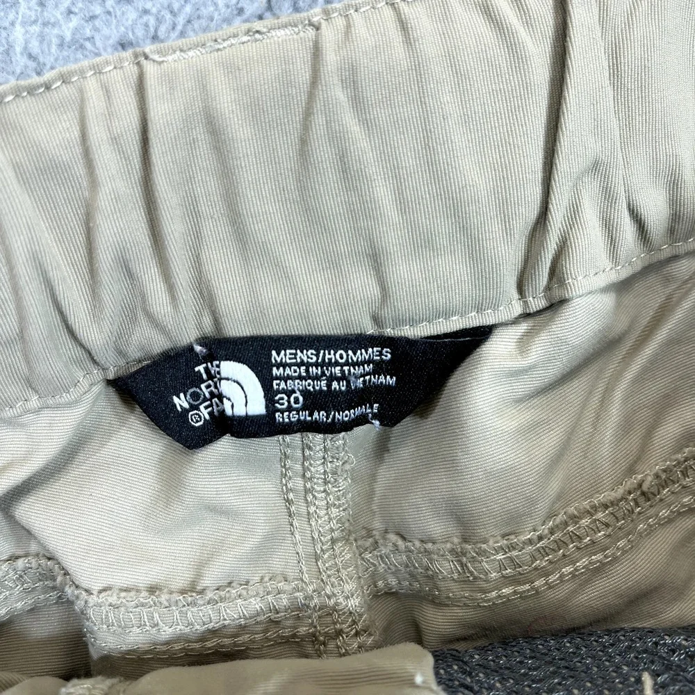 The North Face Cargo Shorts Size‎ 30 Mens Tan Belted Hiking Outdoors